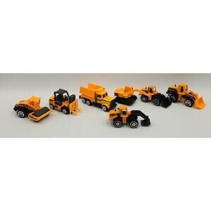 Lot of 7 Die Cast Heavy‎ Construction Equipment Toys Articulated
